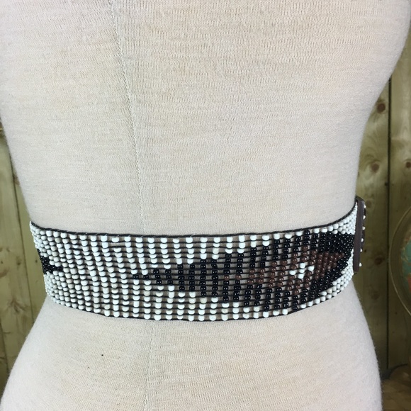 Beaded Southwestern Stretch Belt - Picture 5 of 8